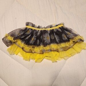 Sunflower tulle skirt